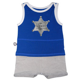 Romper singlet kobalt sheriff