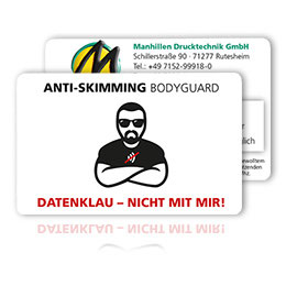 RFID-Blocking Cards mit neutralem Motiv