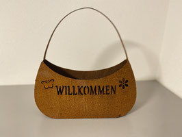 Handtasche "Willkommen" klein