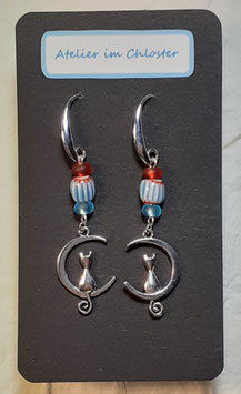 Ohrhänger "Katzenmond"