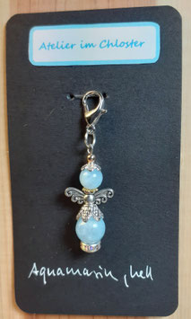 Anhänger "Schutzengel" Aquamarin
