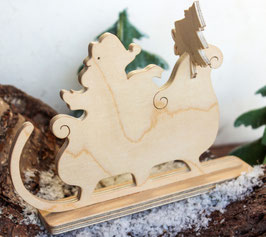 Samichlaus im Schlitten "Natur"