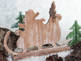 Samichlaus im Schlitten "Vintage"