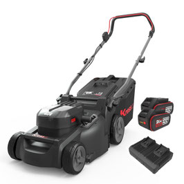 Kress KG745.9 Akku-Rasenmäher 37cm 2x20V ohne Antrieb inkl.Akku und Ladegerät