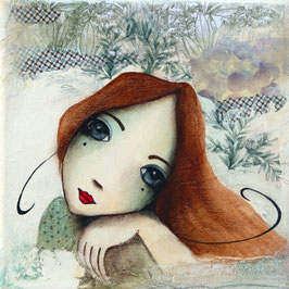 Je t"écoute - 20 cm x 20 cm