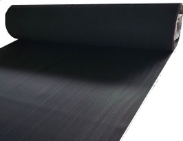 Feinriefenmatte in schwarz