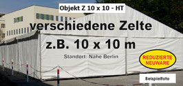 Stabiles Festzelt 10 x 10 m ohne Schneelast - Reduzierte Neuware - HT