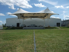 Gebrauchtes Zeltdach / Membranüberdachung 21,20 x 15,65 m - ZÜD