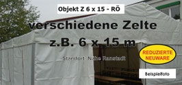 verschiedene Zelte z.B. 6x15m - reduzierte Neuware - RÖ