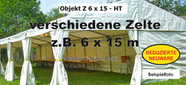 verschiedene Zelte z.B. 6x15m - reduzierte Neuware - HT