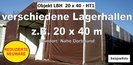 Lagerhalle - Leichtbauhalle 20 x 40 m - Reduzierte Neuware - HT