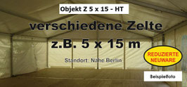 verschiedene Zelte z.B. 5x15m - reduzierte Neuware - HT