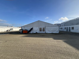 Festzelt 15x40m inkl. Holzboden mit Stahlunterbau - HÖ
