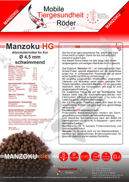 Manzoku HG, Wachstumsfutter in 4,5 mm Pelletgröße