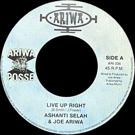 Ashanti Selah - Live Up Right | 7" Ariwa