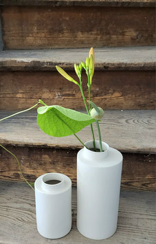 Vase rund weiss