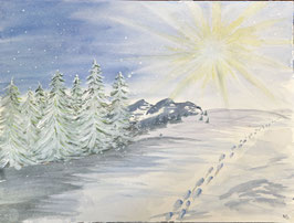 Spuren im Schnee
