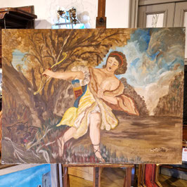 Affresco a strappo Diana cacciatrice