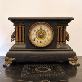 Orologio, in legno nero, stile Impero.