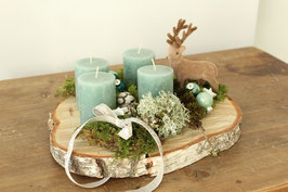 Adventskranz "Holzscheibe"