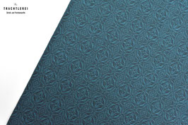 Baumwolljacquard Knogel Petrol A10770a
