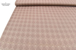 Trachtenjacquard Trübrosa-Beige Ornamente A10628