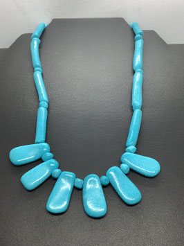 Collier bohème en pierre turquoise