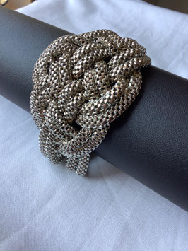Bracelet argenté torsadé – occasion
