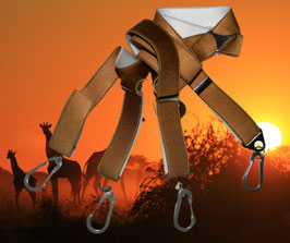 Bretelles "Savane", couleur café ocre
