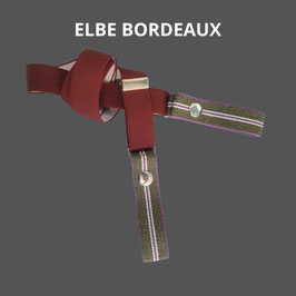 Ceinture sans boucle "ELBE BORDEAUX"