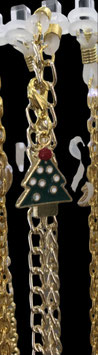 Catenella natalizia per occhiali "albero di Natale"