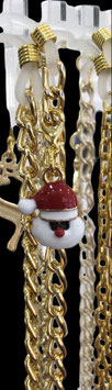 Catenella natalizia per occhiali "Babbo Natale con occhiali"