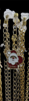 Catenella natalizia per occhiali "Babbo Natale"
