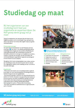 Flyer: Studiereis op maat/Studiedag op maat