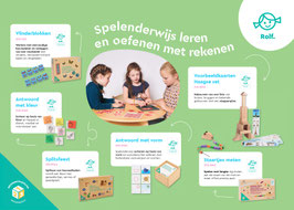 Flyer Spelenderwijs leren en oefenen met rekenen