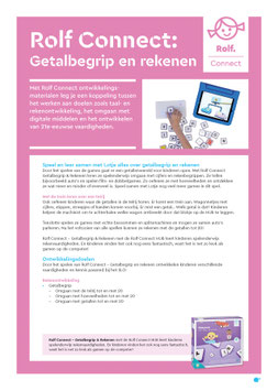 Flyer Rolf Connect : getalbegrip en rekenen