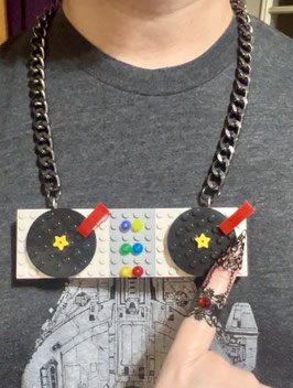 Miss Brixx Lego XL Turntables Necklace