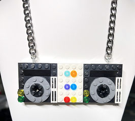 Miss Brixx Lego CDJs & Mixer Necklace