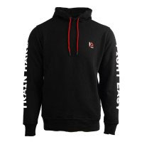 IQ Trainingshoodie "Train hard" Unisex schwarz