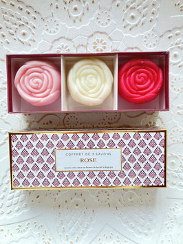 Rosenseife, 3-er Satz im Geschenkkarton