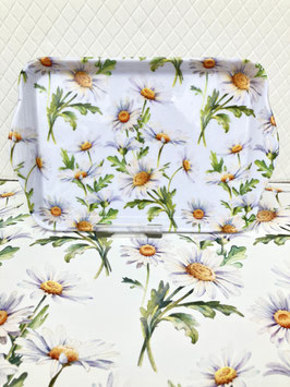 kleines Tablett "Beautiful Daisies, white"