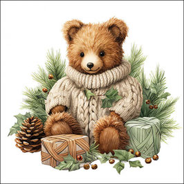 Serviette "Cuddle Bear"