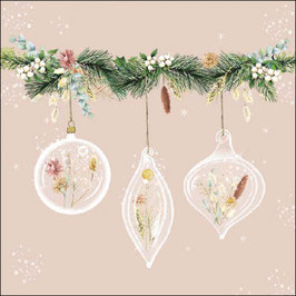 Serviette "Potpourri Baubles", cream