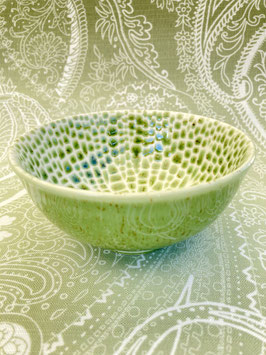 kleine Schale " Lotus" grün