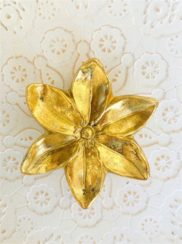 Dekoblüte, goldfarben