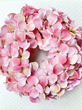 Hortensien- Kranz, rosé