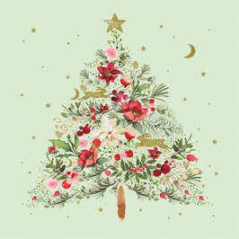 Serviette "Beautiful Christmas, pastellgrün"