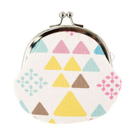 GAMAGUCHI COIN PURSE: TRIANGLES