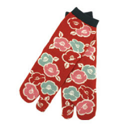 *TABI SOCKS WOMEN'S: TSUBAKI RED