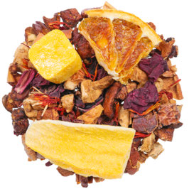 Früchtetee Blutorange Maracuja mit Vitamin C natürlich